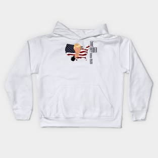 The power of US American flag Kids Hoodie